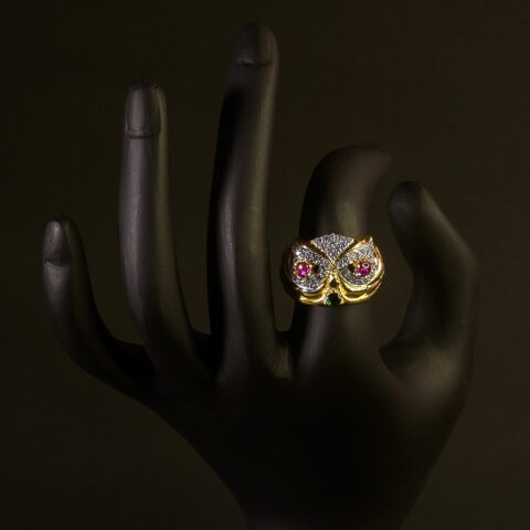 Owl Face Ring